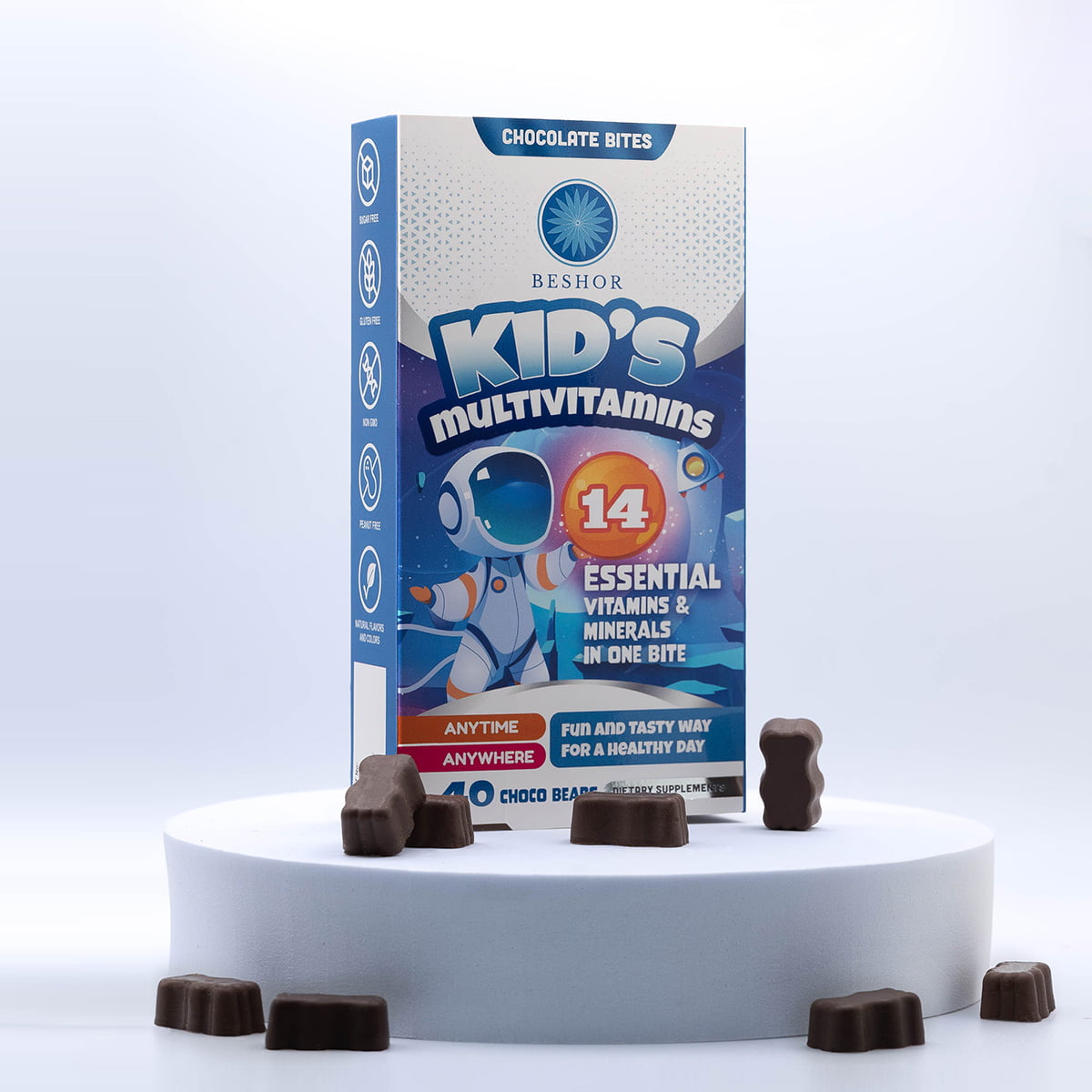 Beshor Chocolate Bites Kids Multivitamins